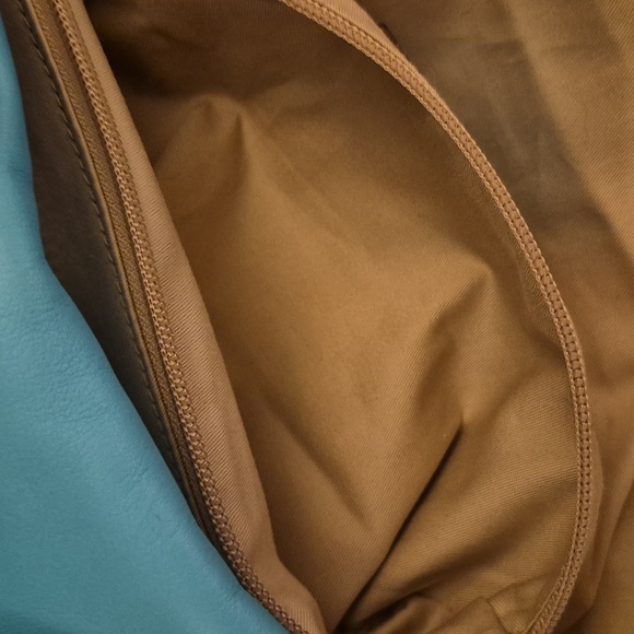 EUC 🌟 LN 🐦 COACH 🐦 HALEY (13') Leather PERFORATED Satchel 💙 ROBIN & BURGUNDY - Picture 14 of 15